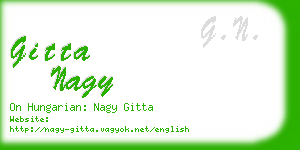 gitta nagy business card